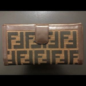 Authentic Fendi Zucca Wallet
